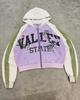 Europe, America 2025 American Graffiti Printing Men's and Women's Loose Casual Zipper Hooded Sweater Trendy Brand