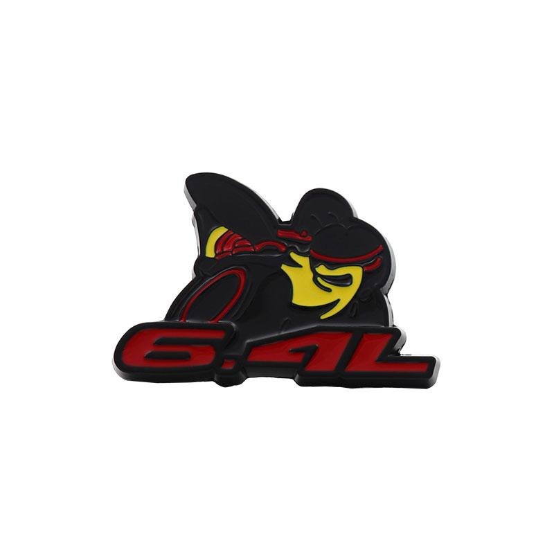 

3D Премиум 6.4L Super Bee для капота автомобиля, крыла, багажника, задней крышки, шильдик, наклейка, эмблема, значок black-64L