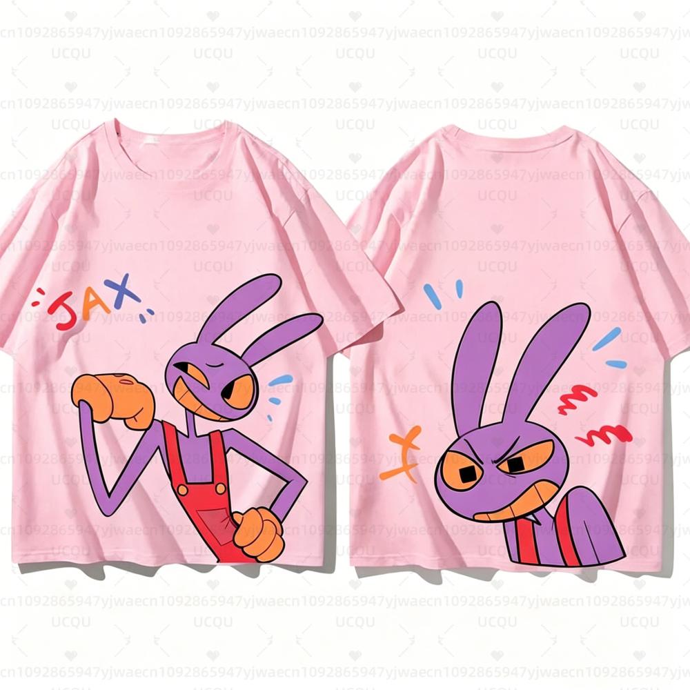 Sommer Kinder Mädchen Jungen THE AMAZING DIGITAL CIRCUS Cartoon Druck Kreativ Mode Vielseitig Rundhals Erwachsenen Kinder T-Shirt Oberteile