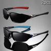 2pcs Retro style men's and women's fashionable full frame glasses with lightweight design suitable for daily leisure