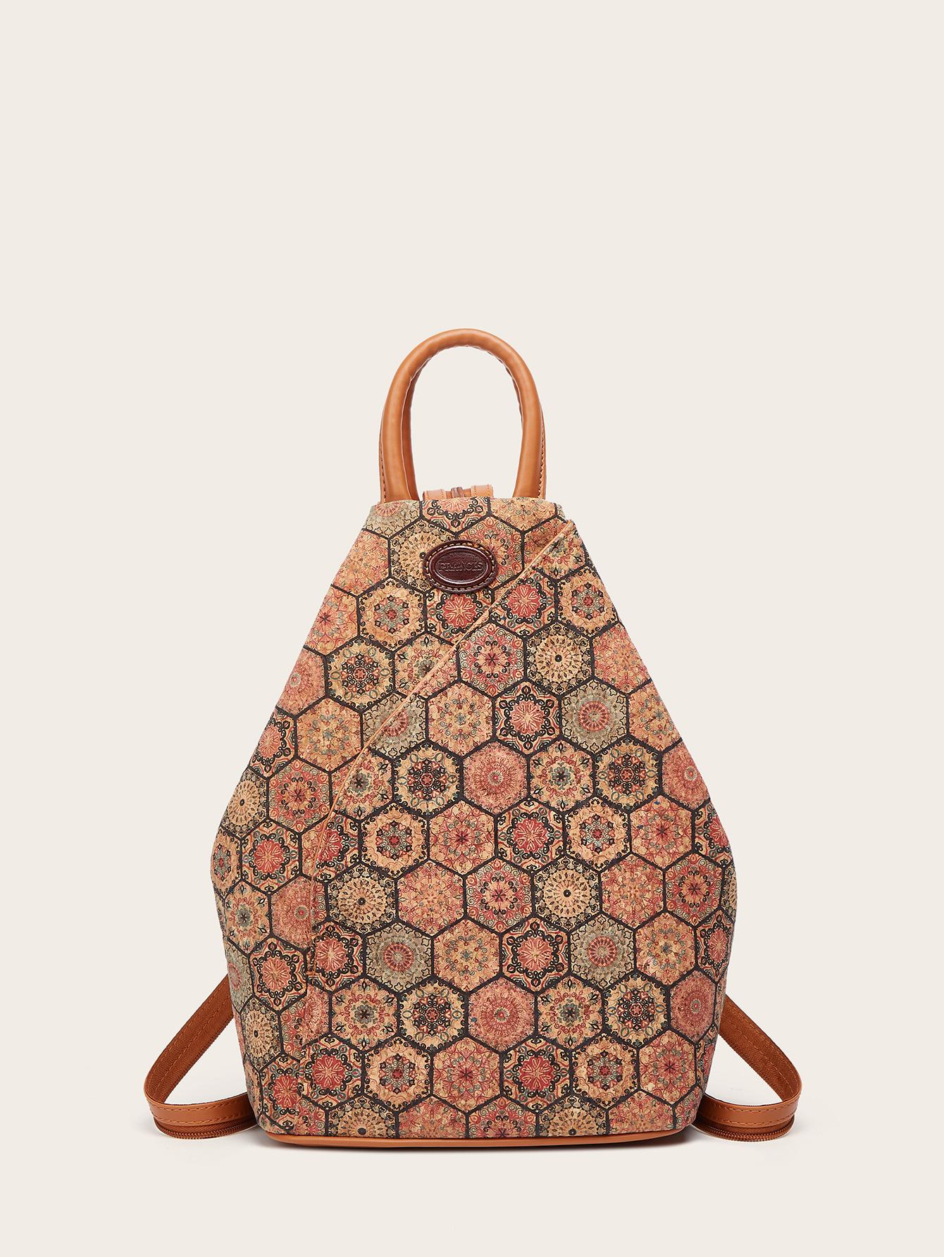 Cork backpack Guochao cork multi-element casual backpack merchandise surrounding bark self-produced and self-sold