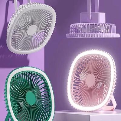 Mini-Tragbarer USB-Ventilator mit Doppelnutzung für Zuhause & Wohnheim - Tisch- & Hängeversion