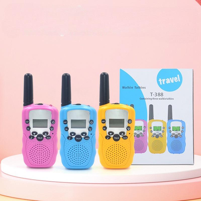 Zwei Spielzeug-Walkie-Talkies T388 Pager-Kommunikationsgerät für die interaktive Nutzung im Freien