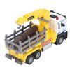 Holztransporter Spielzeug 1:32 Log Fahrzeugmodell mit Licht- und Musikeffekt für 6 Jahre und älter Gelb