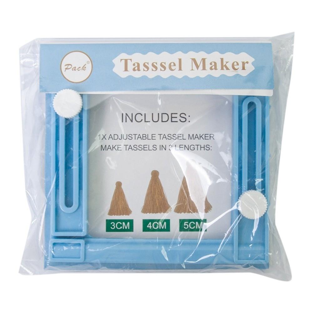 Kids Hand-knitting Tassel Maker Manual DIY Craft Ajustable Tassel Tool Plastic Handmade Weaving Tools Sewing Supplies