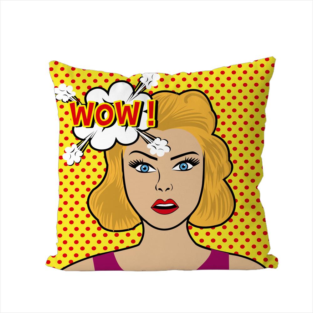 

POP ART Comic Portrait Pillow Case For Car Sofa Decorative Home Doublesided Print Plush Square Throw Pillow Cushion Cover 30x30cm