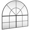 Wandspiegel Schwarz 100x90 cm Gebogenes Eisen