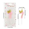 Pink Birthday Candle 0-9 Number Cake Topper Candles for Kids Baby Girls 1st Birthday Party Decoration Supplies DIY Baking Tools