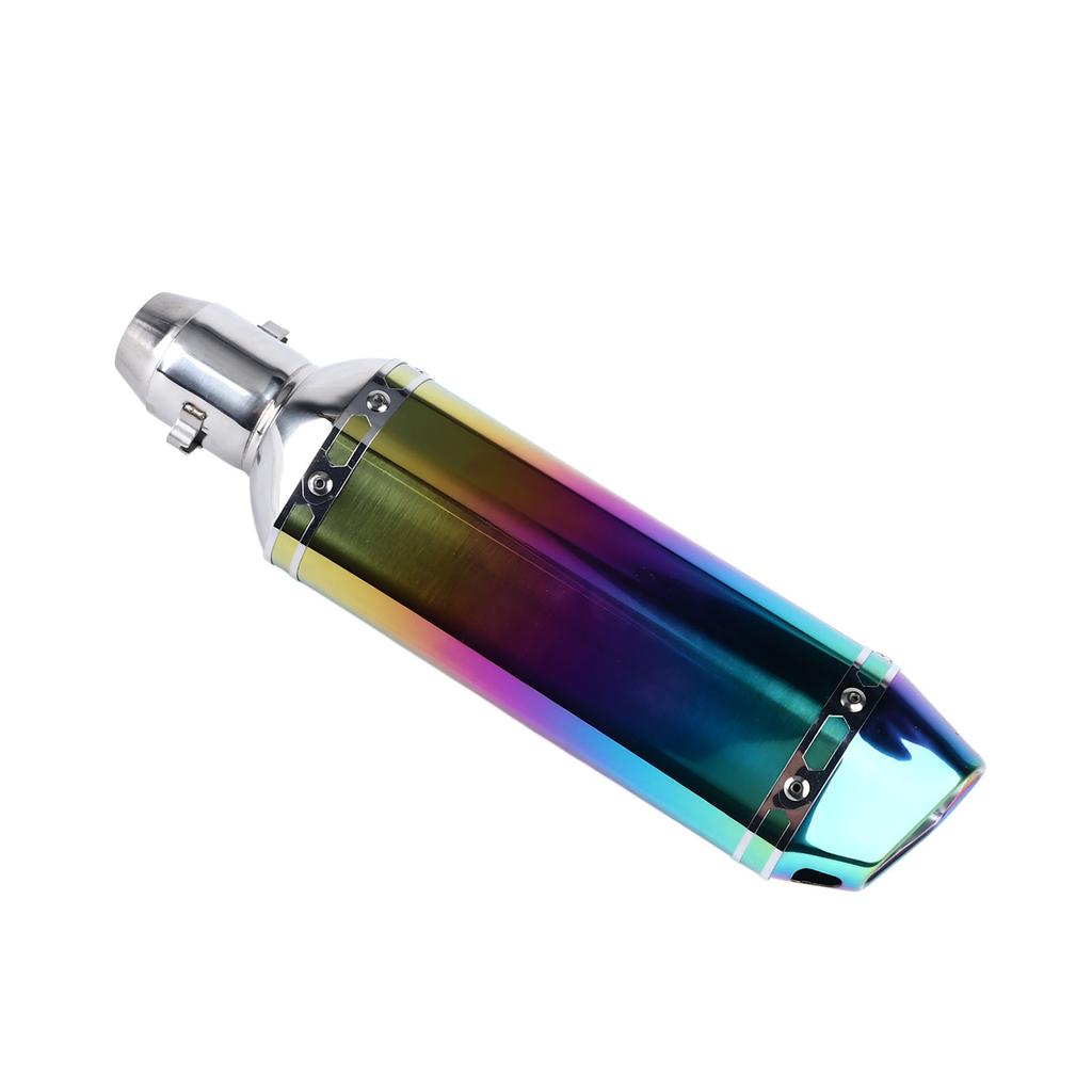 Motorcycle Exhaust Tip Pipe Large Displacement Stainless Steel Colorful Case Universal Outlets End Tailpipe for 51mm