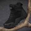 Men's Mid-Calf Tactical Combat Boots for Outdoor Hiking and Mountaineering - Anti-Kick Protection