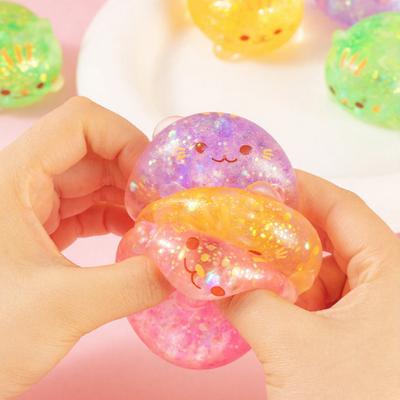 1/2/3 db Mini Macska Nyomkodós Játék Stresszoldó Átlátszó Csillámos Kiscica Stressz Cukorka Golyó Érzékszervi Játék Decompressziós Fidget Játék Party Ajándékok