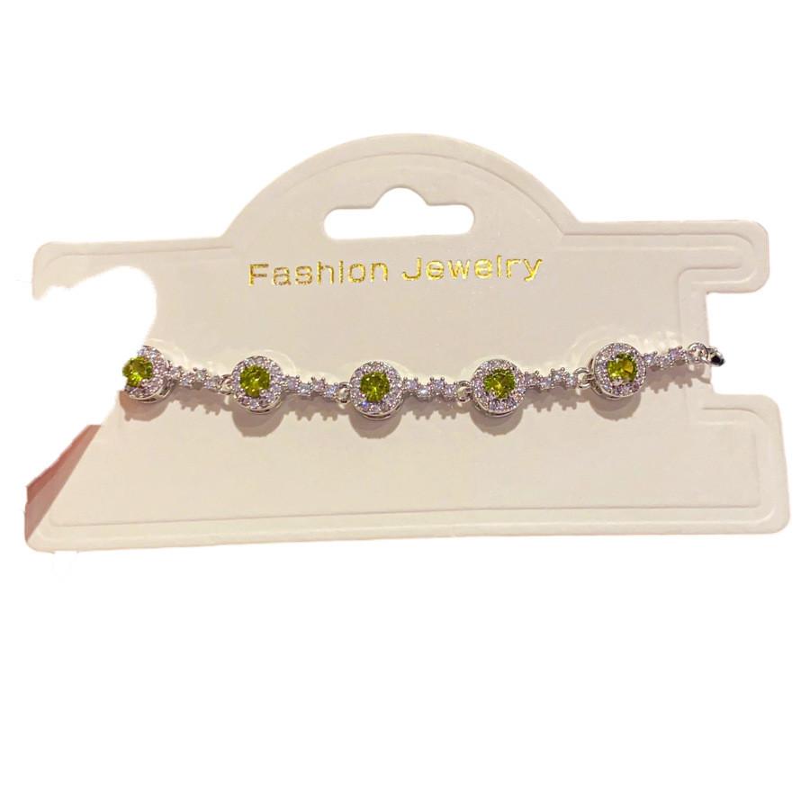 Geometric Zircon Silver And Gold Womens Fashion Bracelet With Luxurious Finish For Office Gifts