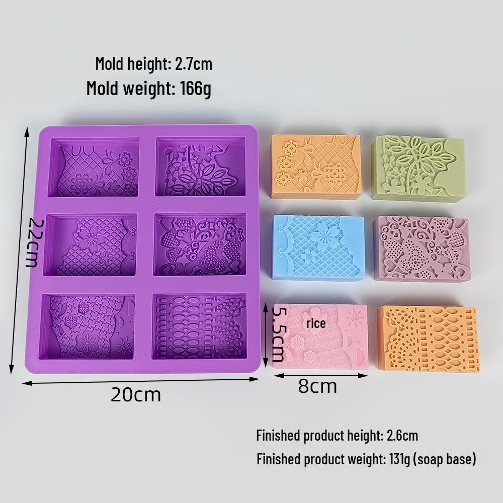 Handmade Silicone Square Soap & Cake Mold – High-Temp Resistant, Easy Release