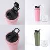 Double Layer Stainless Steel Shaker Bottle With Mixer Ball For Fitness Enthusiasts