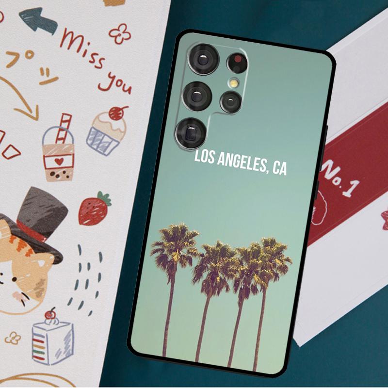 Los Angeles California Case For Samsung Galaxy S23 S22 Ultra S21 S20 FE S9 S10 S22 Plus Note 20 Note 10 Plus Cover