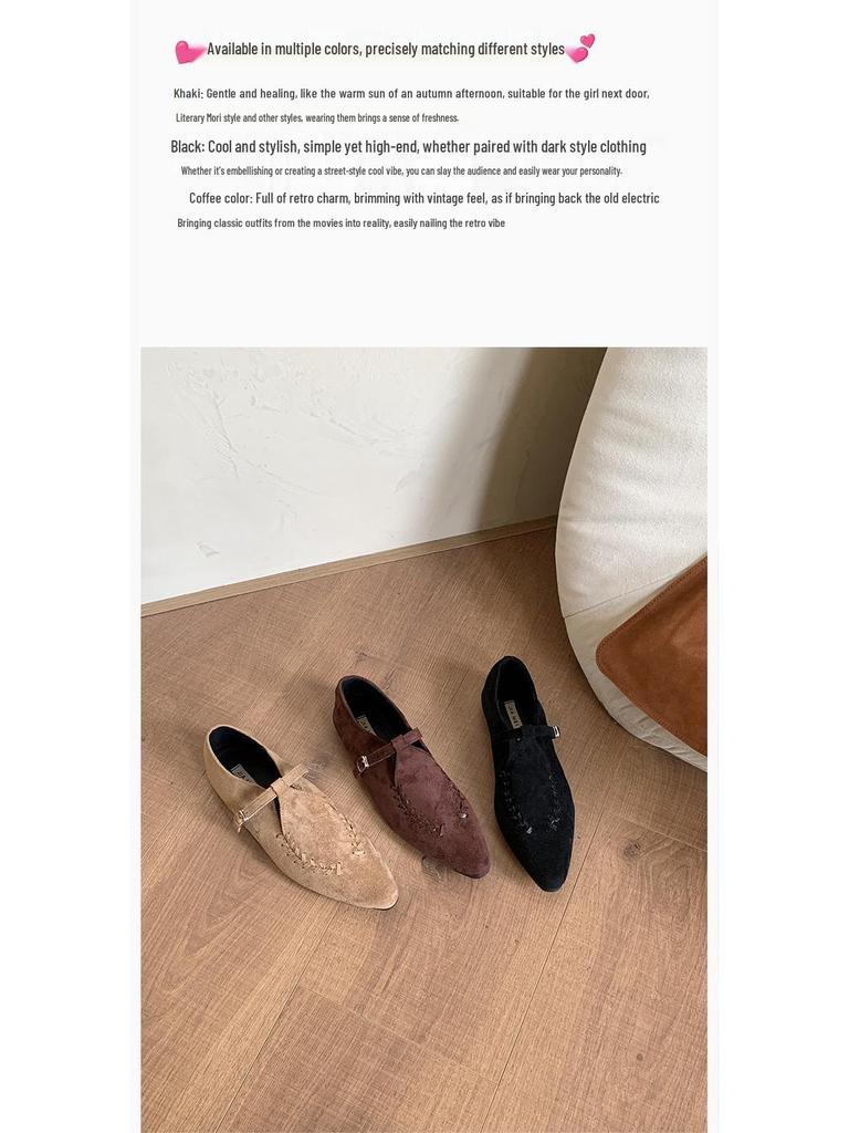 2025 Retro Minimalist Mary Jane Women's Shoes: Spring/Autumn Light Luxury.