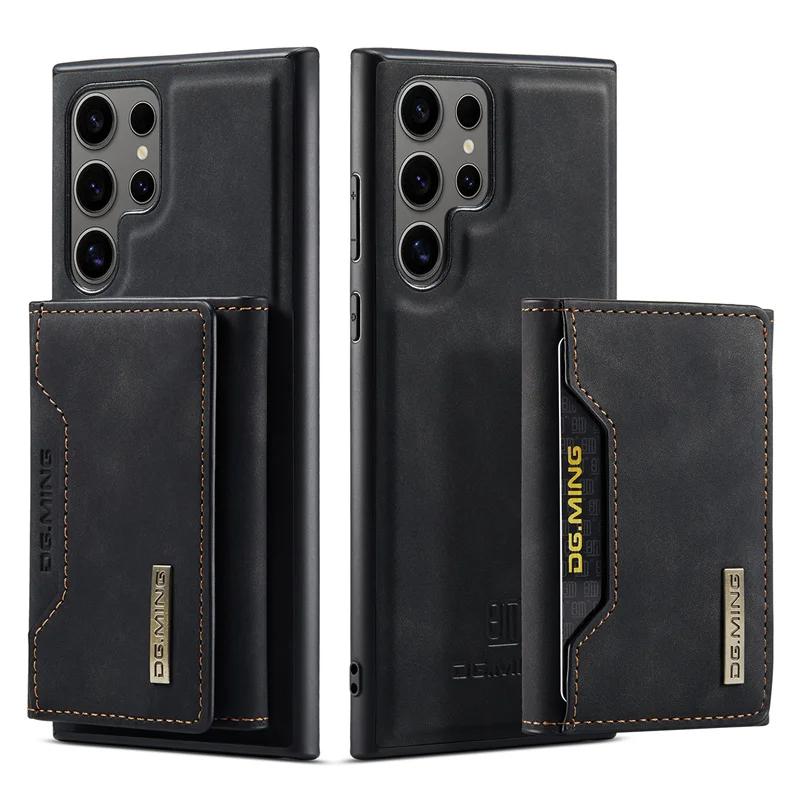 2 In 1 Detachable Wallet Card Holder Phone Case for Samsung Galaxy S25 Ultra S22 Plus S24 S23 FE A54 A16 A56 A55 A35 A36 Cover