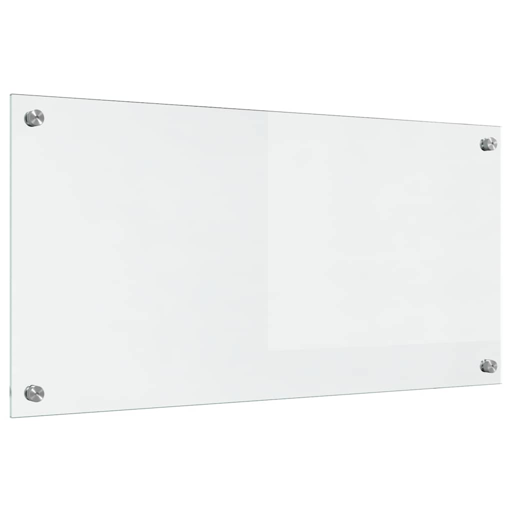Kitchen Backsplash Transparent 80 X 40 Cm Tempered Glass