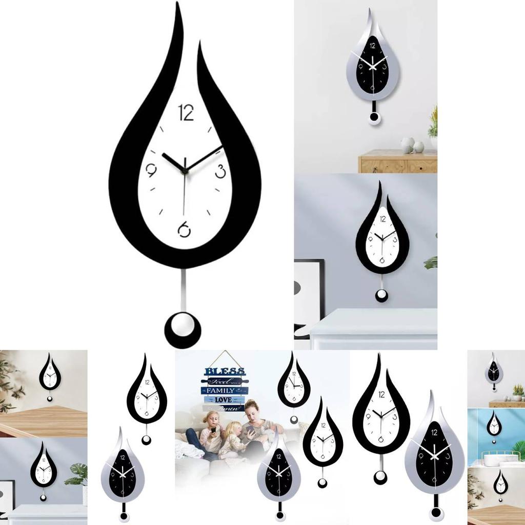 Elegant Modern Acrylic Wall Clock With Silent Movement For Living Room And Bedroom Decoration