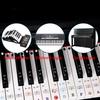88 61 54 Tasters Piano Keyboard Klistremerker Avtakbare Keyboardetiketter med Notelinjer for Nybegynnere Enkel Installasjon