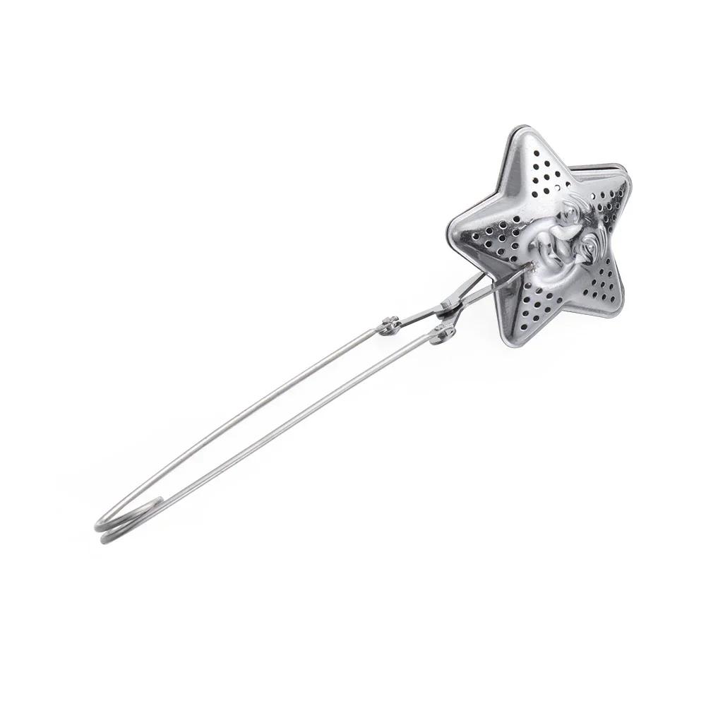 Stainless Steel Tea Diffuser Easy to Clean Durable Mesh Strainer with Hanging Hook Handle Portable Loose Leaf Tea Steeper