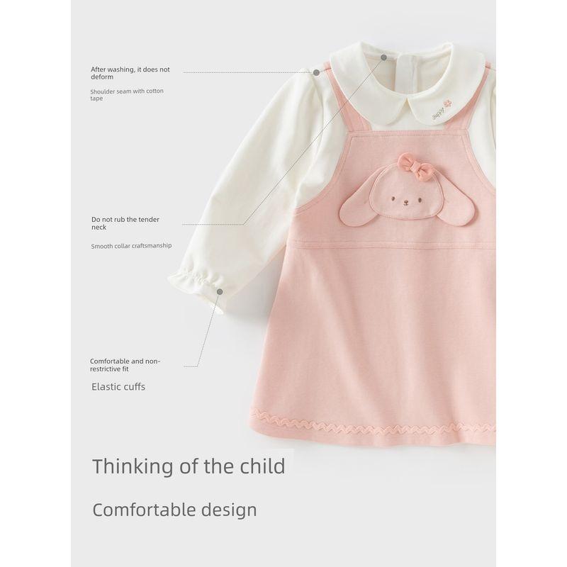 David Bella 2026 New Spring Dress for Girls, Children's Two-Piece Dress, Stylish Princess Dress for Babies