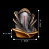 Rose Shape Ganesha Ji Idol Ganesha Ji Murti Ganesha Statue Figurine for Car Dashboard Decoration & Pooja Gifting Purpose Sculpture