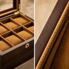 Double-Layer Watch Case Velvet-Lined Jewelry Storage Box with Drawer Padded