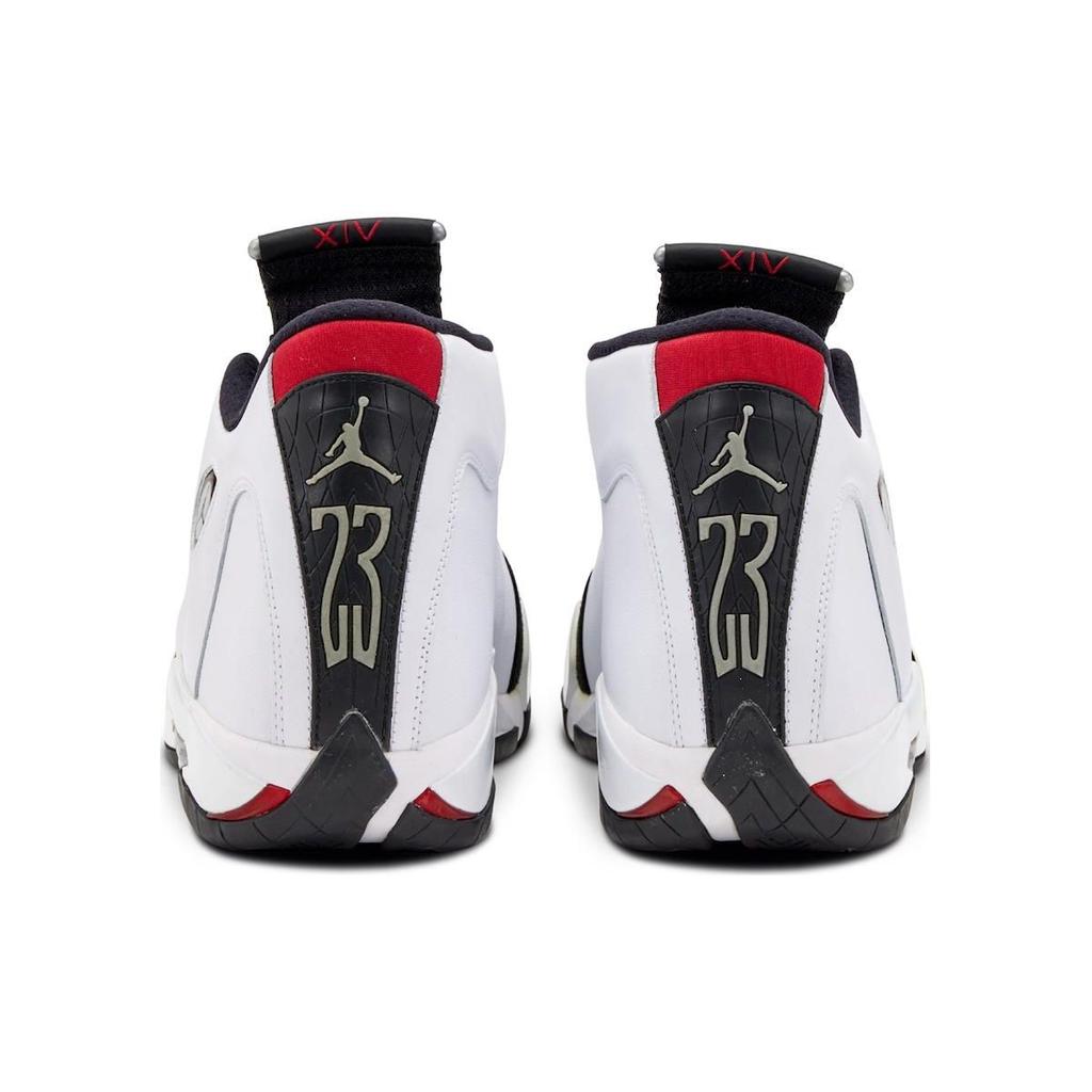 Pantofi de sport pentru bărbați Air Jordan 14 Retro Black Toe 2024 Alb Varsity-Red Metallic-Silver 487471-160