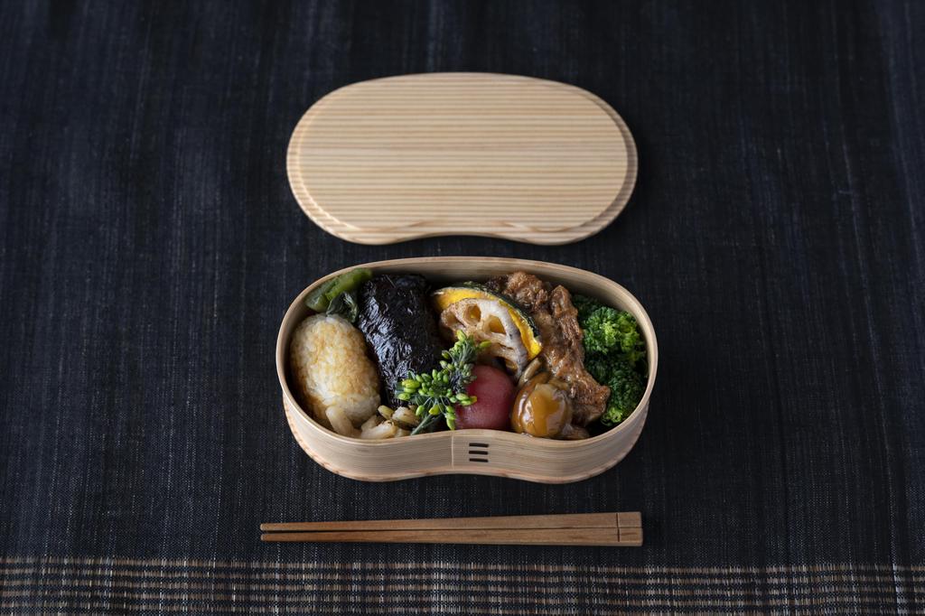 Odate Kougeisha Akita Sugi Magewappa Hango Bento Box (Single Tier) 390ml Made in Japan 2531