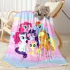 1pc Little Pony Friendship blanket Soft and Warm for Sofa Office Camping Travel Livingroom Great Gift for Friends and Family Comfortable