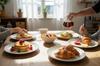 Ceramic Breakfast Dessert Plate 21 Cm Elegant Design Daisy Line