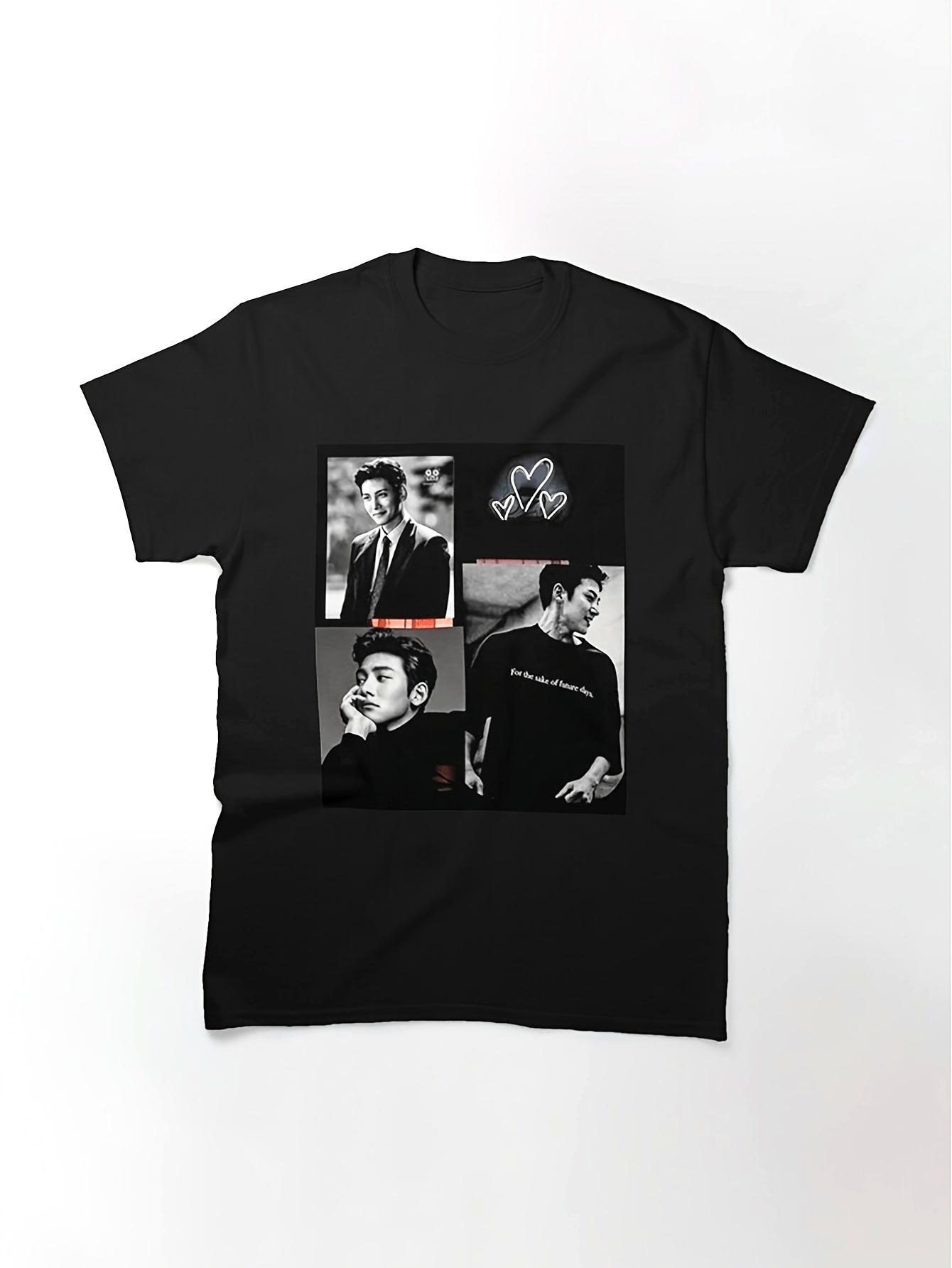 Ji Chang-wook Men s Printed T-Shirt- Signed T-Shirt for Korean Drama Fans XL