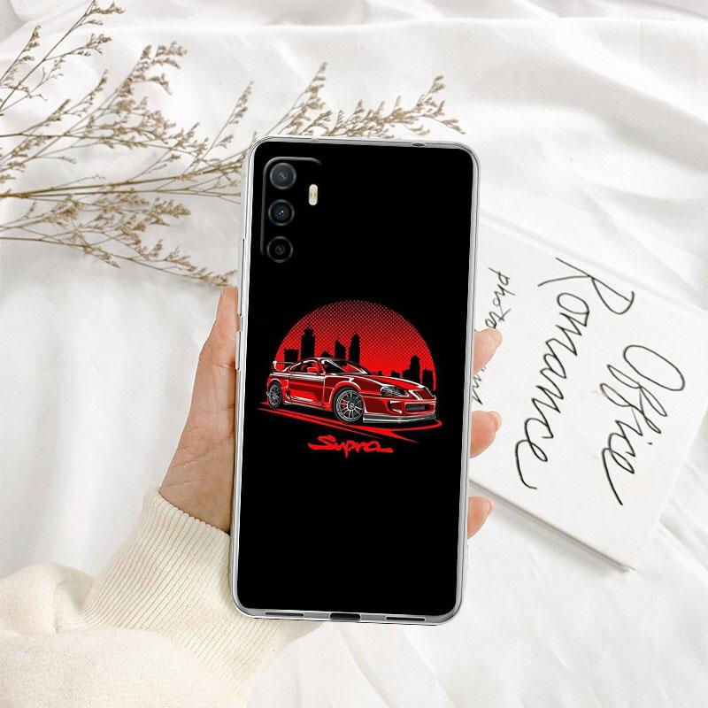 Supercar Super Wheel Car Calipers Transparent Phone Case for Motorola Moto G7 G8 G9 G84 G85 G73 G24 G15 Z2 Play Power Plus