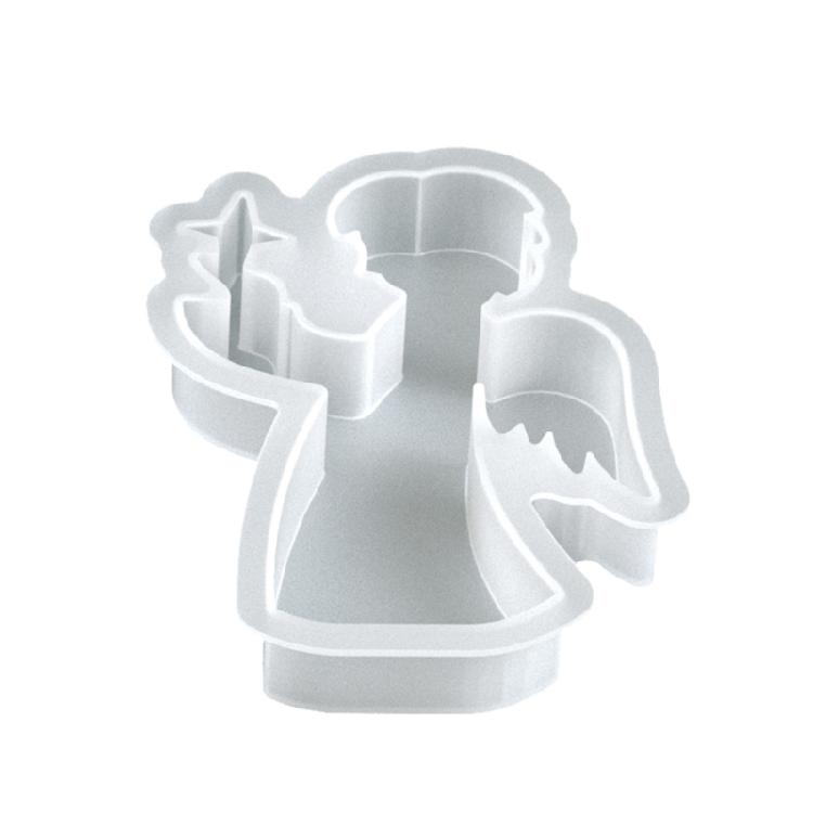 Силиконовые формы для рождественских поделок 6 в 1: олень, лошадка-качалка, звезда, ангел, материалы для изготовления свечей из воска.