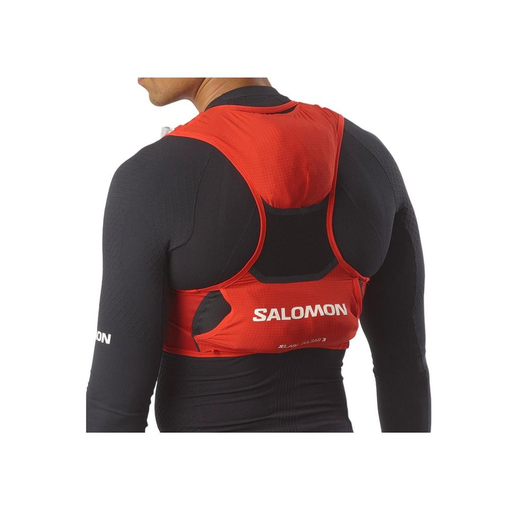 Salomon S/Lab Pulsar 3 Logo Print Lace Running Sleeveless Vest Men tops Red LC2096100