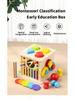8-in-1 Montessori Early Education Toy: Shape & Color Matching, Ball & Coin Toss, Fine Motor Skills