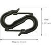 10PCS Heavy Duty S Shaped Double Ended Hanging Hooks 8 Shaped Hooks 2.2x1.65x0.35Inch for Waterproof Cloth Ropes Sunshade Nets Curta Cargo Nets