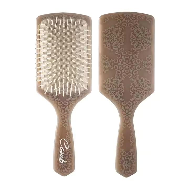 Hairdressing Comb Professional Salon Hair Brush Air Cushion Soft Scalp Massage Brush Detangling Hair Brush коричневый