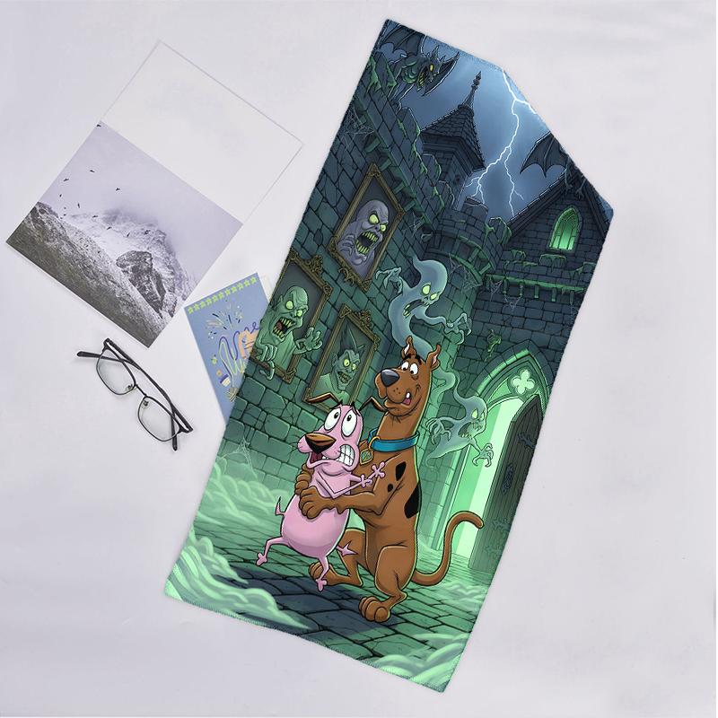 Scooby Doo Fashion Beach Towel: Ideal for Summer Adventures Soft, absorbent and quick drying suitable for swimming and bathing
