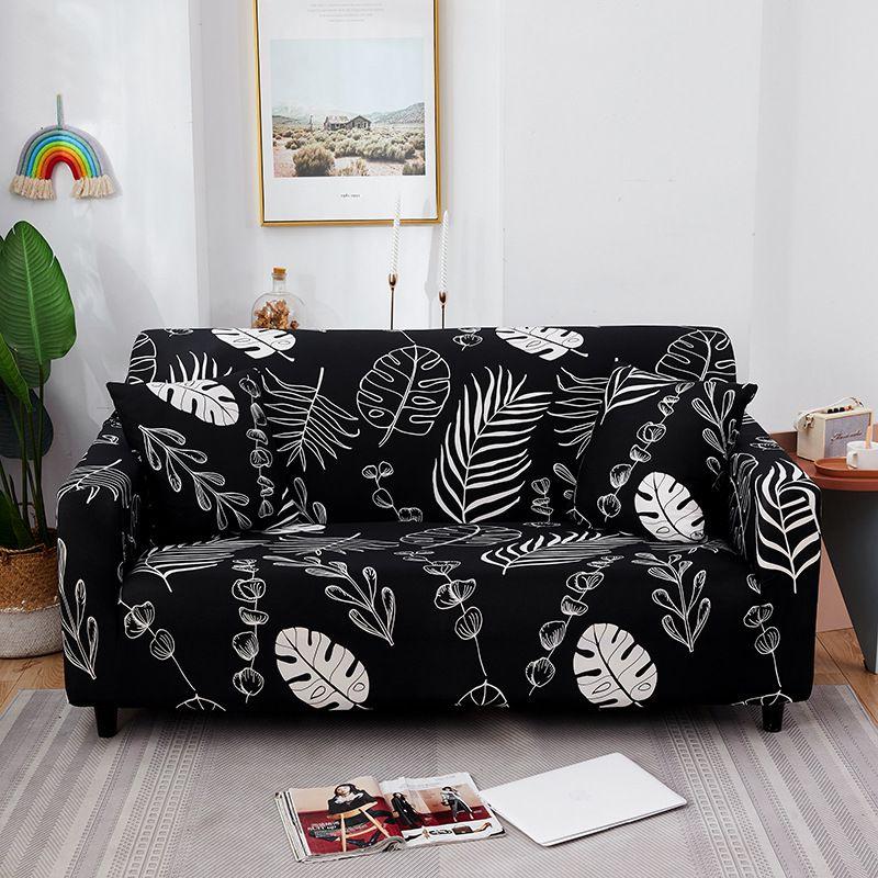 Geometric Abstract Printing Stretch Sofa Cover For Living Room Soft And Wrinkle Resistant Fabric