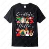 Goodbye 2025 Hello 2026 Tees Happy New Years Eve Christmas Xmas Gift Trendy Unisex Cotton TShirt Festive Party Celebration Top