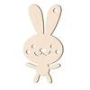 M-Modern-70PCS Unfinished Blank Wood Cutout Wooden Easter Bunny Shaped Wooden Easter DIY Wooden Craft For Easter Spring D