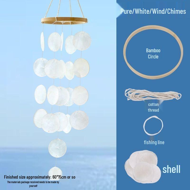 Kreatives Muschel-Windspiel & Traumfänger-Anhänger - Frische Hängedekoration für Balkon oder Schlafzimmer - Geschenk