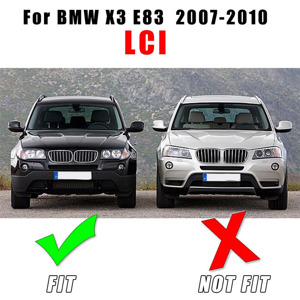 Pár obložení krytu mlhového světla se základním nátěrem pro BMW X3 E83 LCI 2007-2010 51113423789