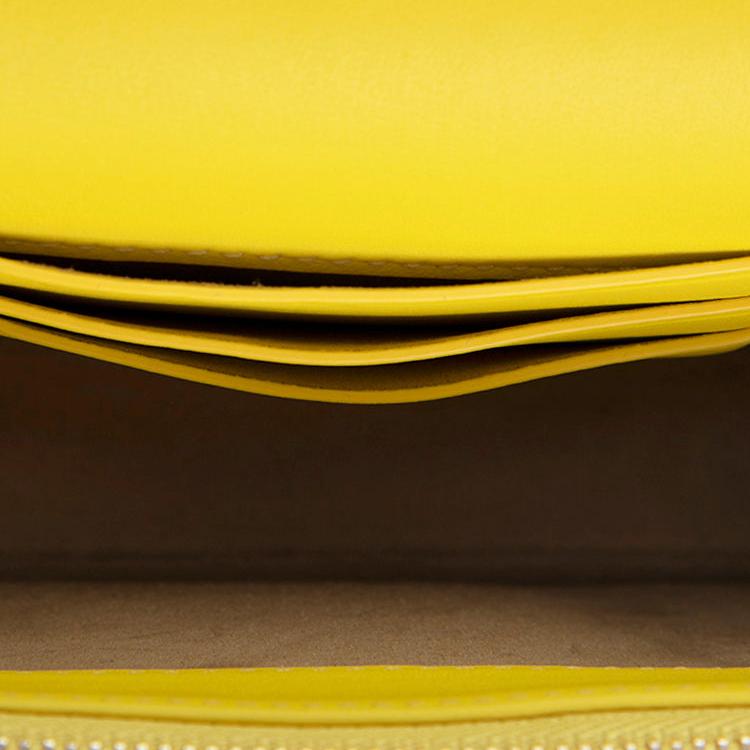 New MCM Calfskin Shoulder Bag Mini Women's Yellow Multicolor MWRCSWO03Y3001