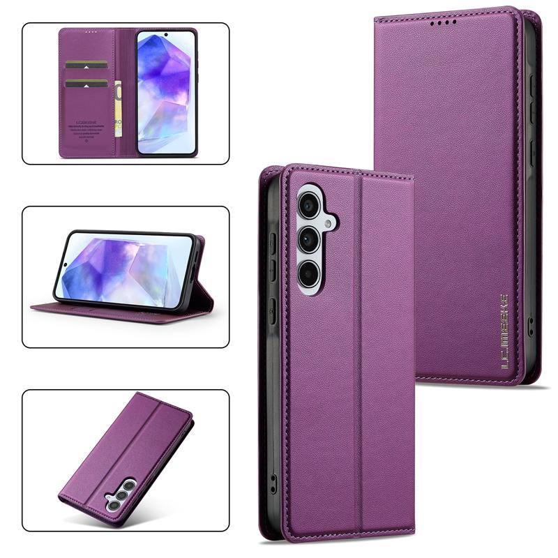 A17 5G SM-A176B Etui Magnetyczne Dla Samsung Galaxy A17 Etui na dla Funda Samsung A 17 5G Skórzane Klapka Stojak Pokrowiec na Telefon Coque