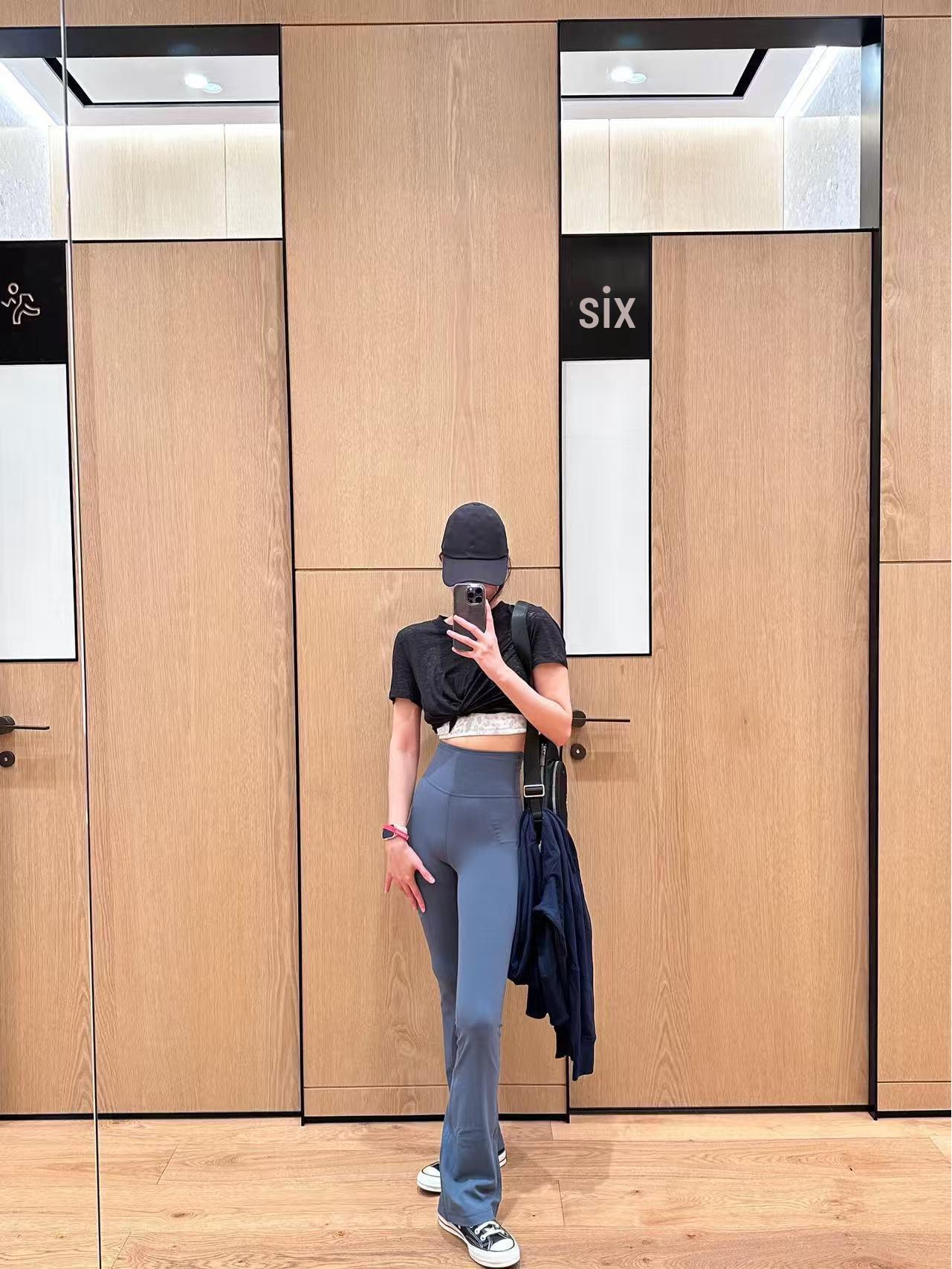 

Брюки для йоги с высокой талией Lulu Groove на флисовой подкладке - Микроклеш, подтягивающие бедра Medium/6