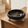 Artistic Three-Legged Storage Tray Round Sundries Storage Dish Catchall Tray  Desktop Organizer