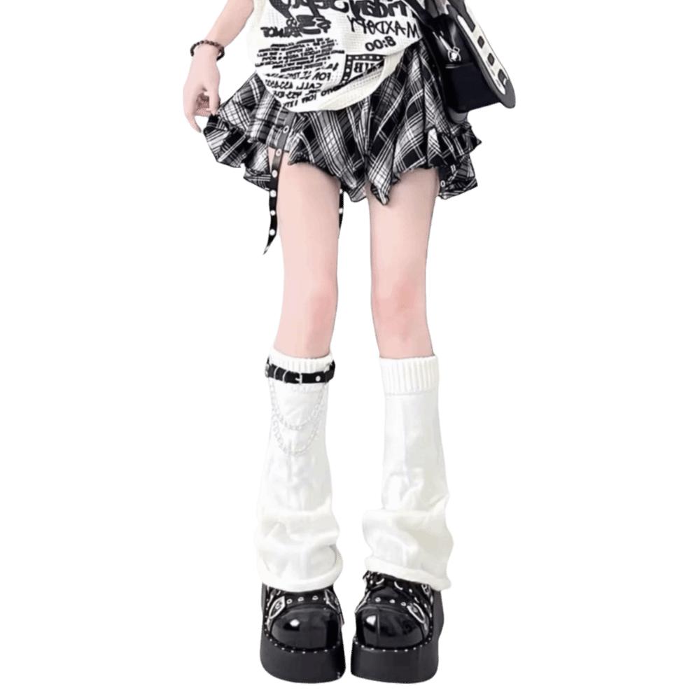 Knitted Long Socks Cold Proof Foot Warmer Sock New Leg Warmers  Women